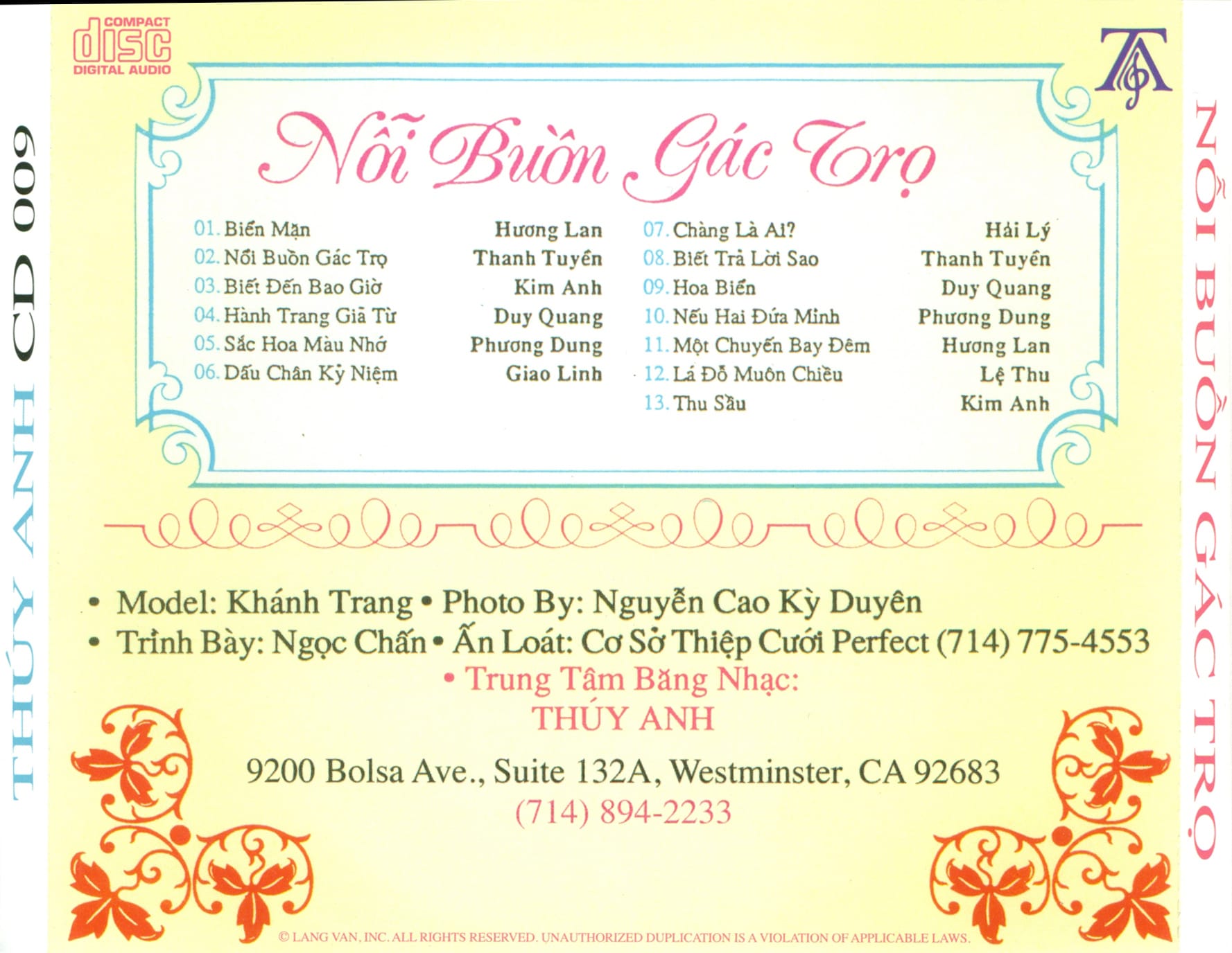 NỖI BUỒN GÁC TRỌ - THUÝ ANH CD9 - Ảnh 2