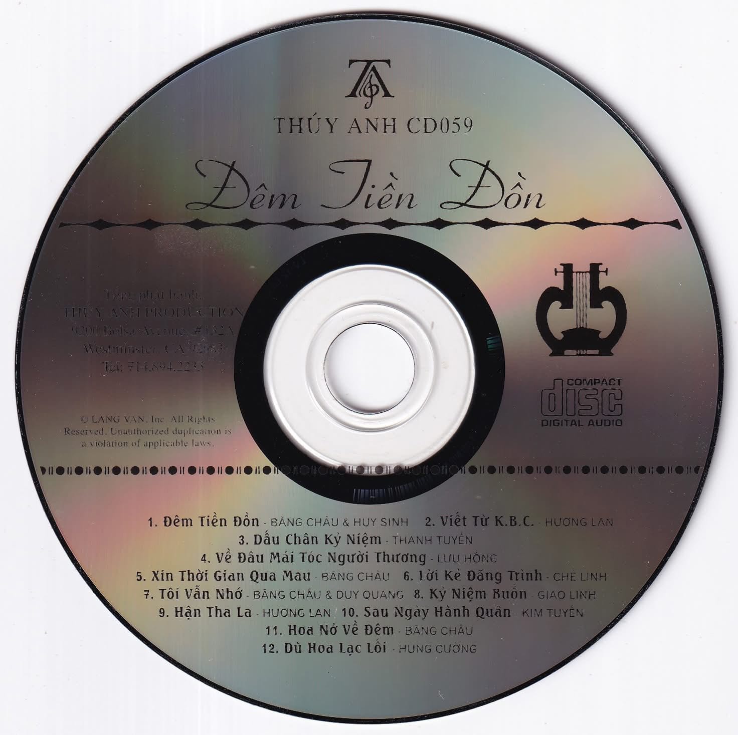 ĐÊM TIỀN ĐỒN - THUÝ ANH CD59 - Ảnh 3