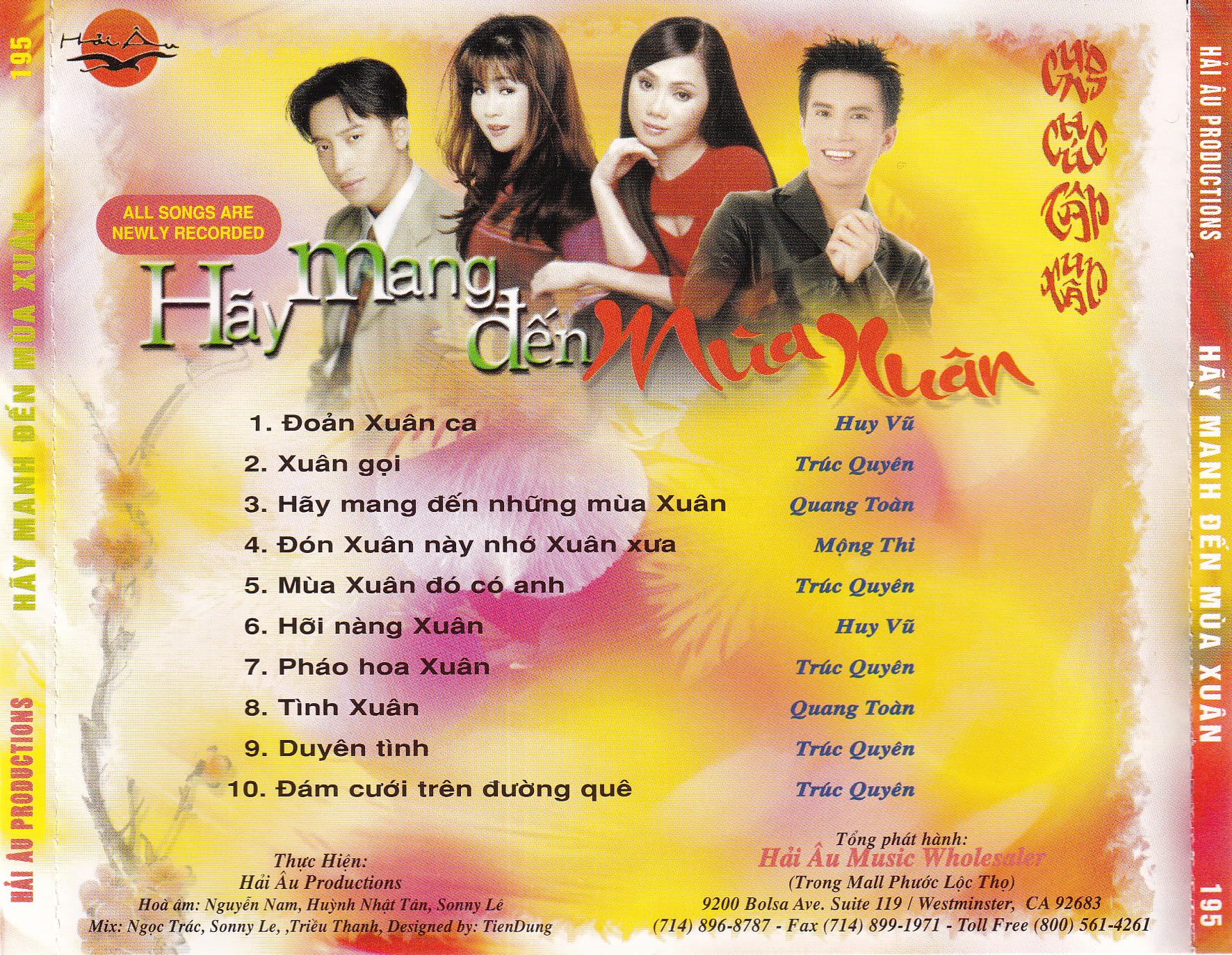 HÃY MANG ĐẾN MÙA XUÂN - HẢI ÂU CD195 - Ảnh 2