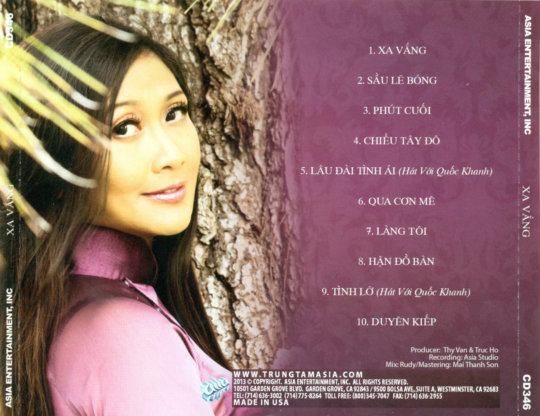 XA VẮNG - ASIA CD346 - THIÊN KIM - Ảnh 2