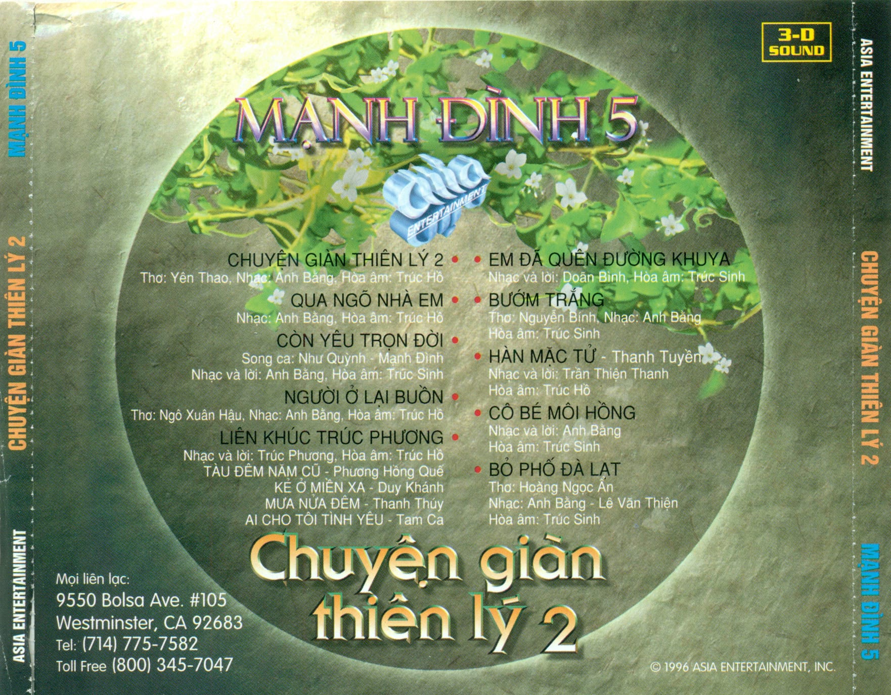 CHUYỆN GIÀN THIÊN LÝ 2 MẠNH ĐÌNH 5 - ASIA CD86 - MẠNH ĐÌNH - Ảnh 2