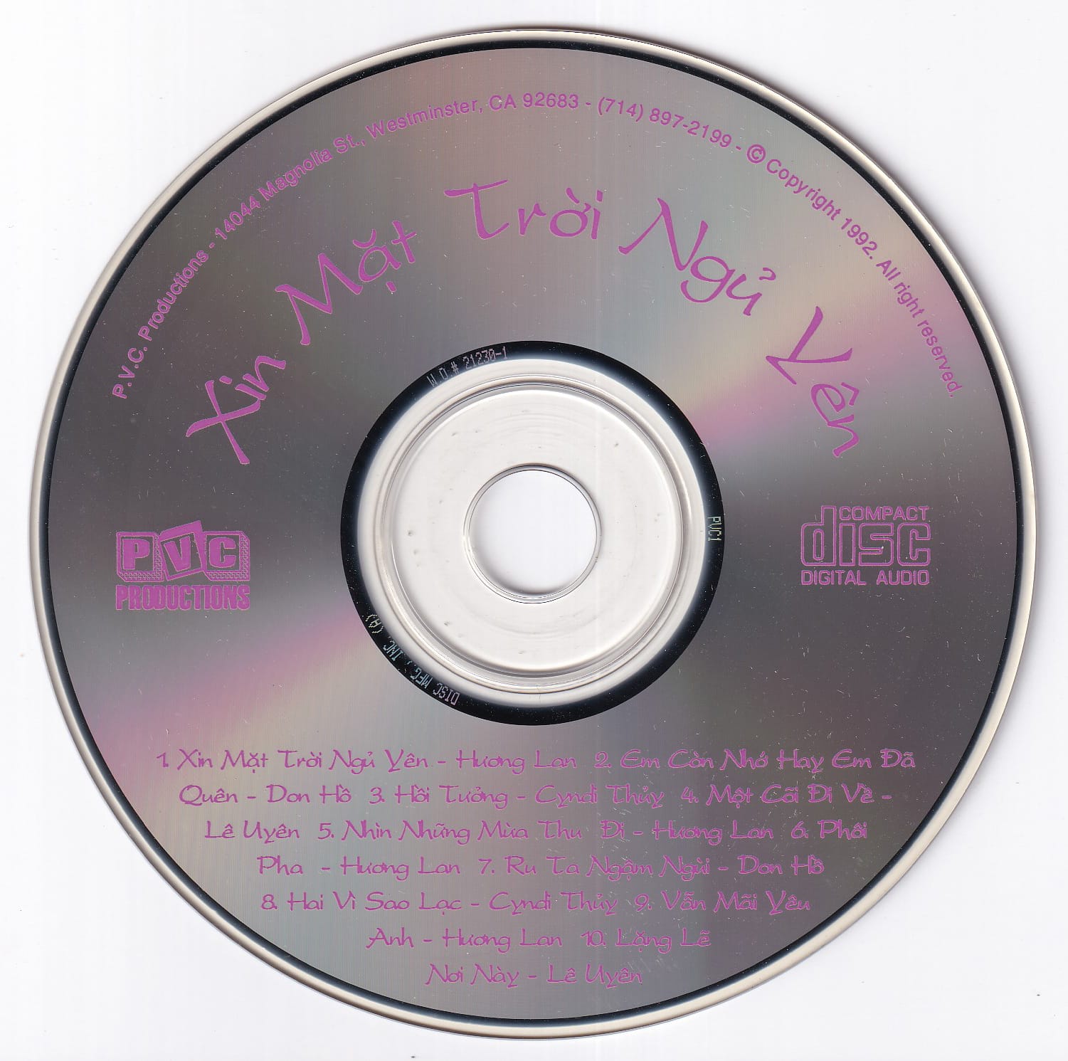 XIN MẶT TRỜI NGỦ YÊN - PVC CD - Ảnh 3