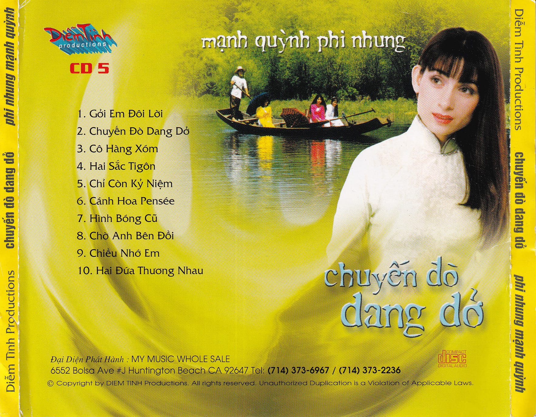 CHUYẾN ĐÒ DANG DỞ - DIỄM TÌNH CD5 - MẠNH QUỲNH & PHI NHUNG - Ảnh 2