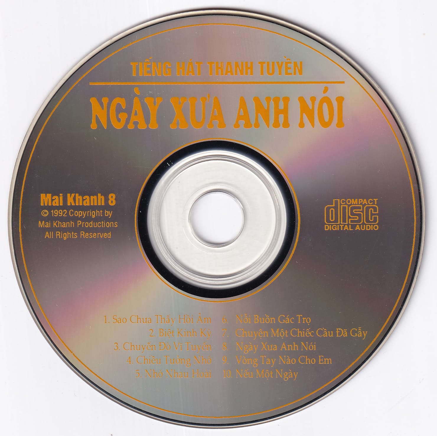 NGÀY XƯA ANH NÓI - MAI KHANH CD8 - THANH TUYỀN - Ảnh 3
