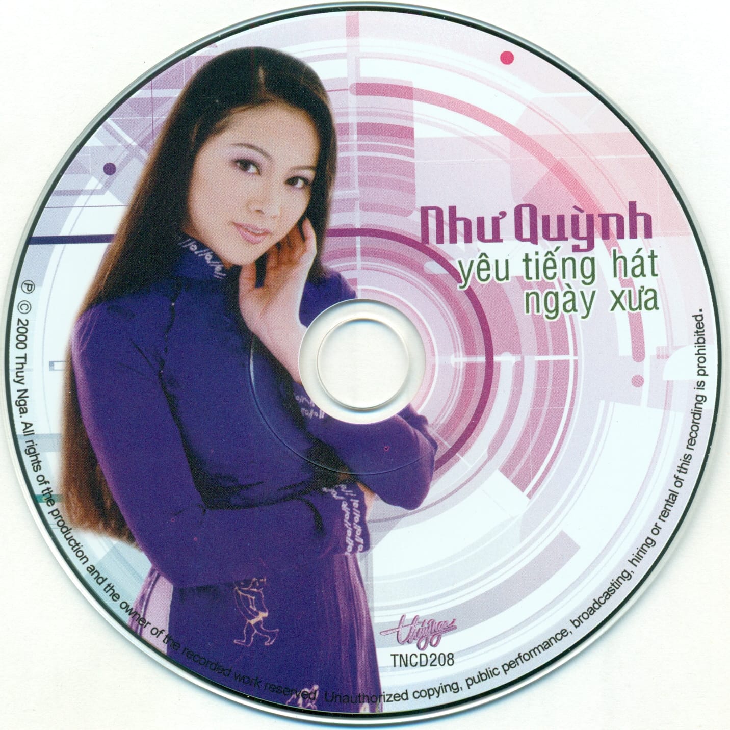 YÊU TIẾNG HÁT NGÀY XƯA - THUÝ NGA CD208 - NHƯ QUỲNH - Ảnh 3