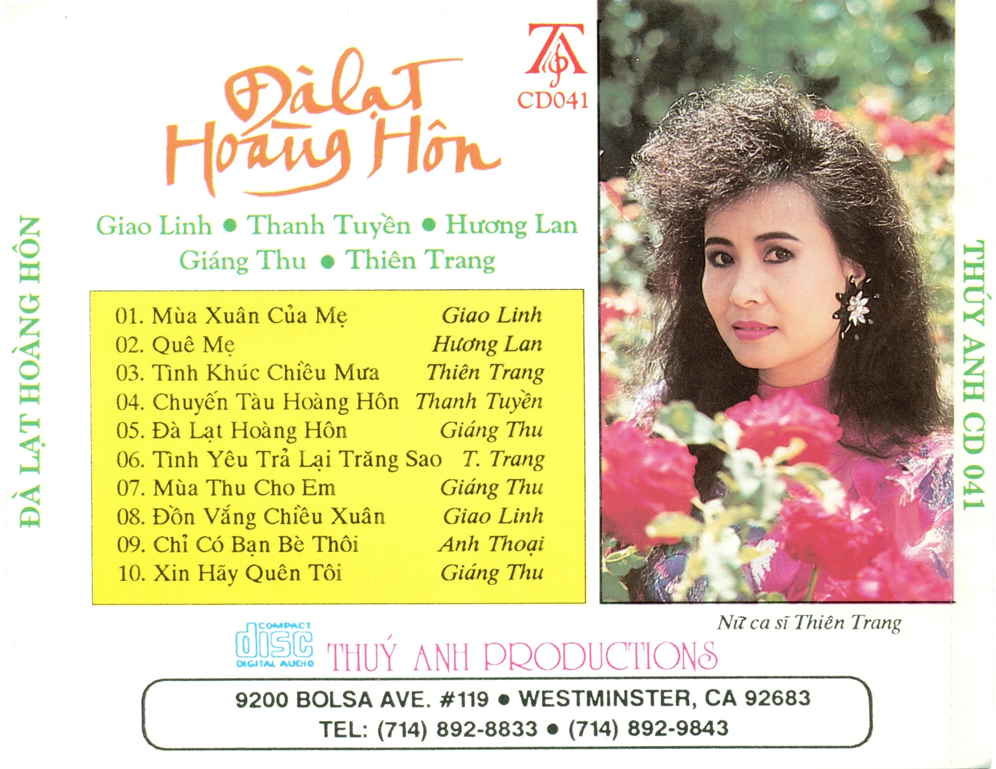 ĐÀ LẠT HOÀNG HÔN - THUÝ ANH CD41 - Ảnh 2