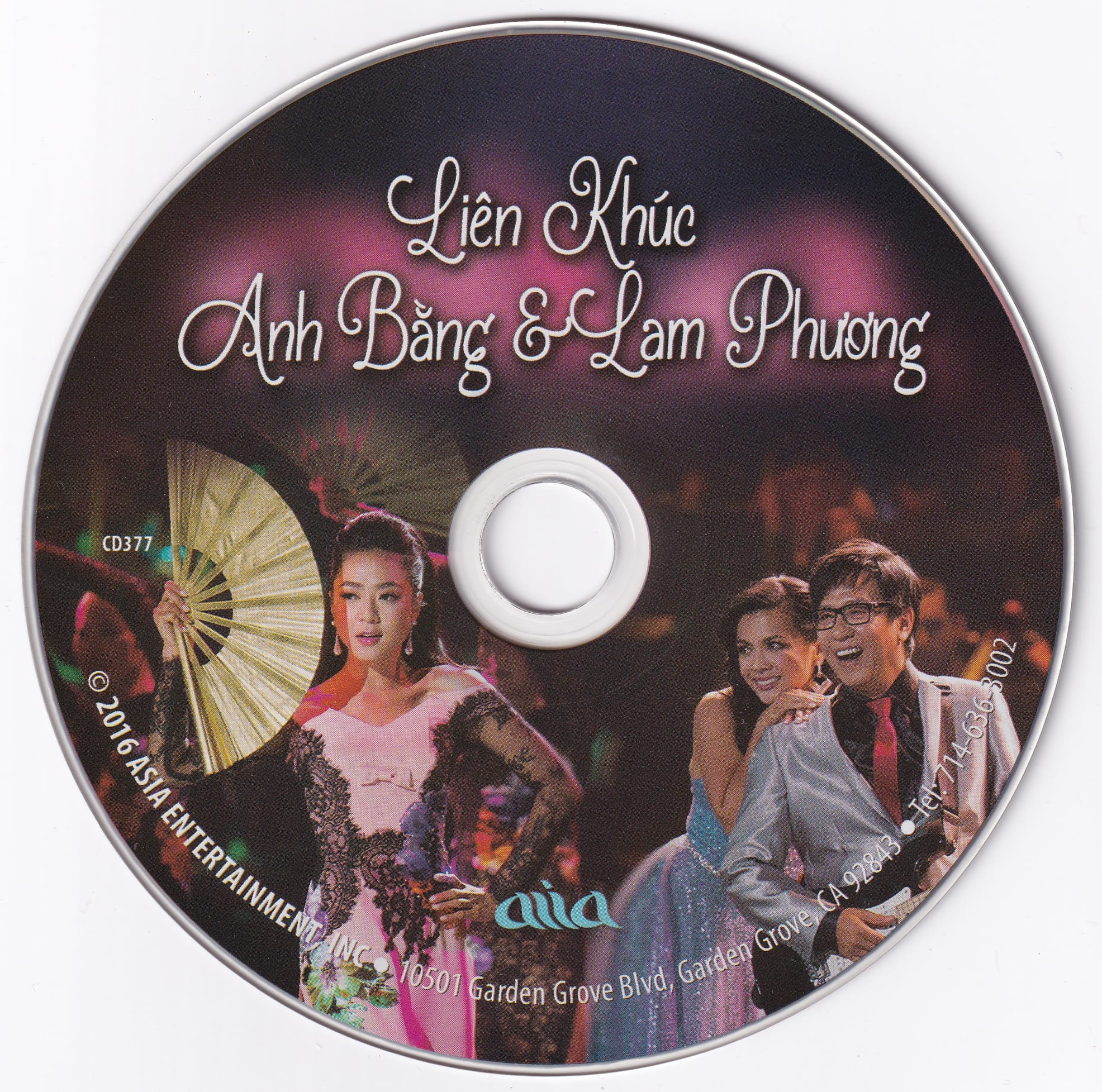 LIÊN KHÚC ANH BẰNG & LAM PHƯƠNG - ASIA CD377 - Ảnh 3