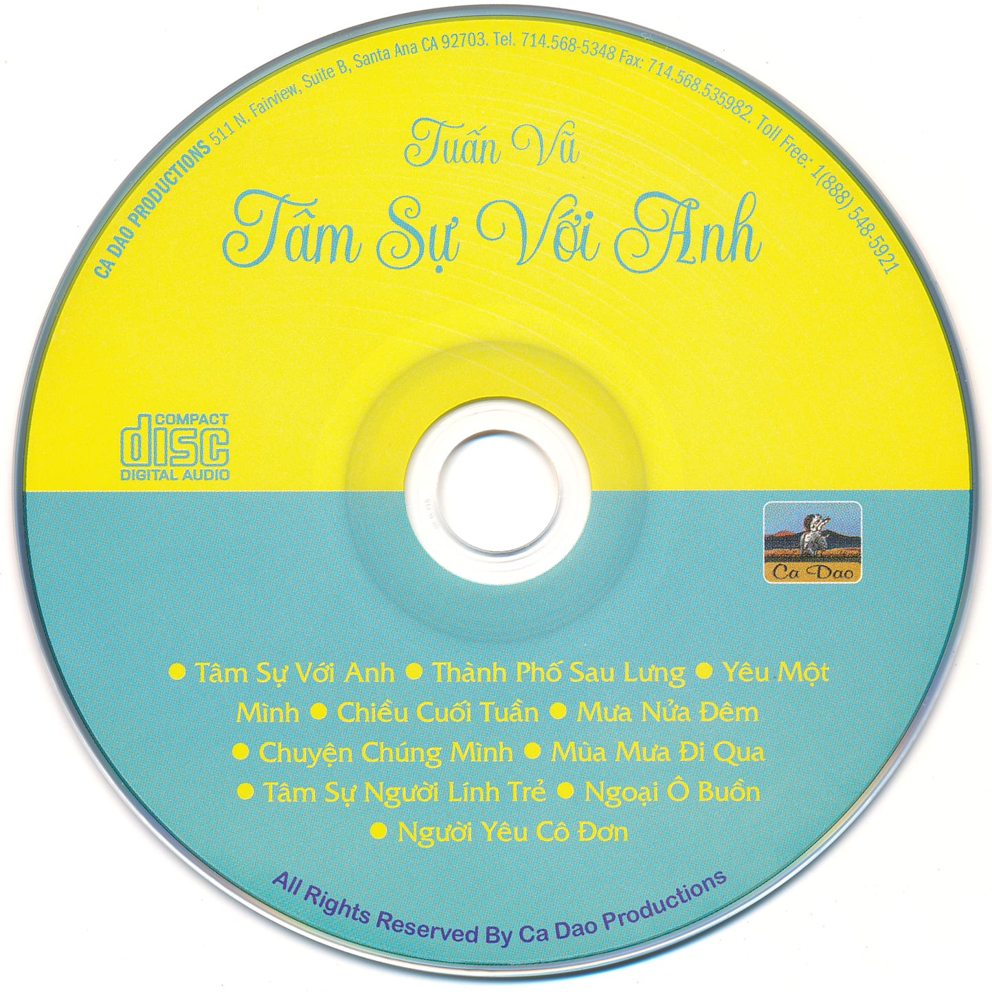 TÂM SỰ VỚI ANH - TUẤN VŨ - CA DAO CD - Ảnh 3
