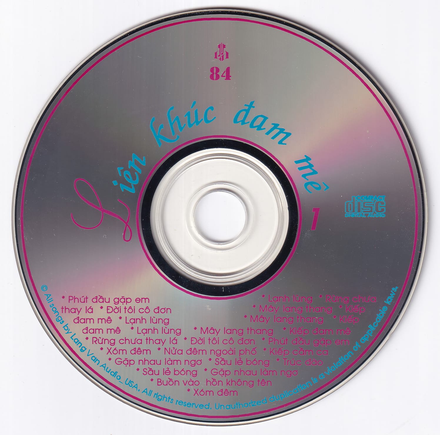 LIÊN KHÚC ĐAM MÊ 1 - LÀNG VĂN CD84 (JVC) - Ảnh 3