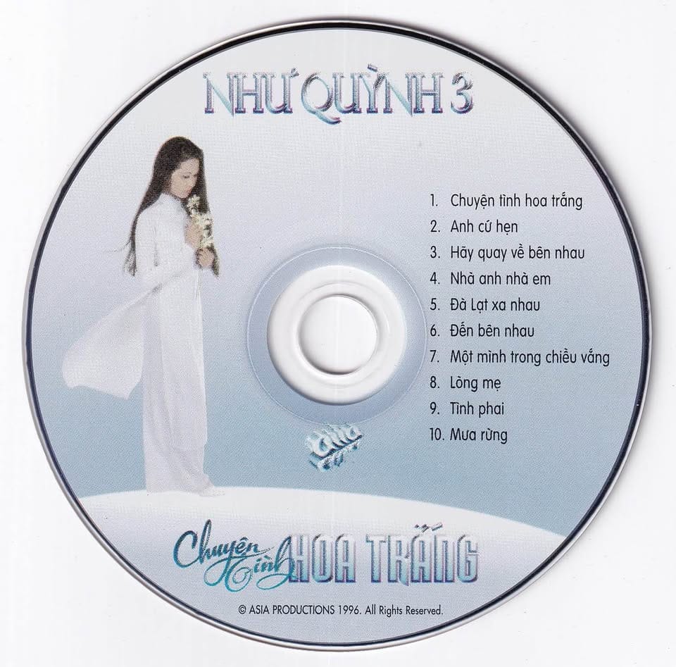 CHUYỆN TÌNH HOA TRẮNG - NHƯ QUỲNH 3 - ASIA CD84 - Ảnh 3