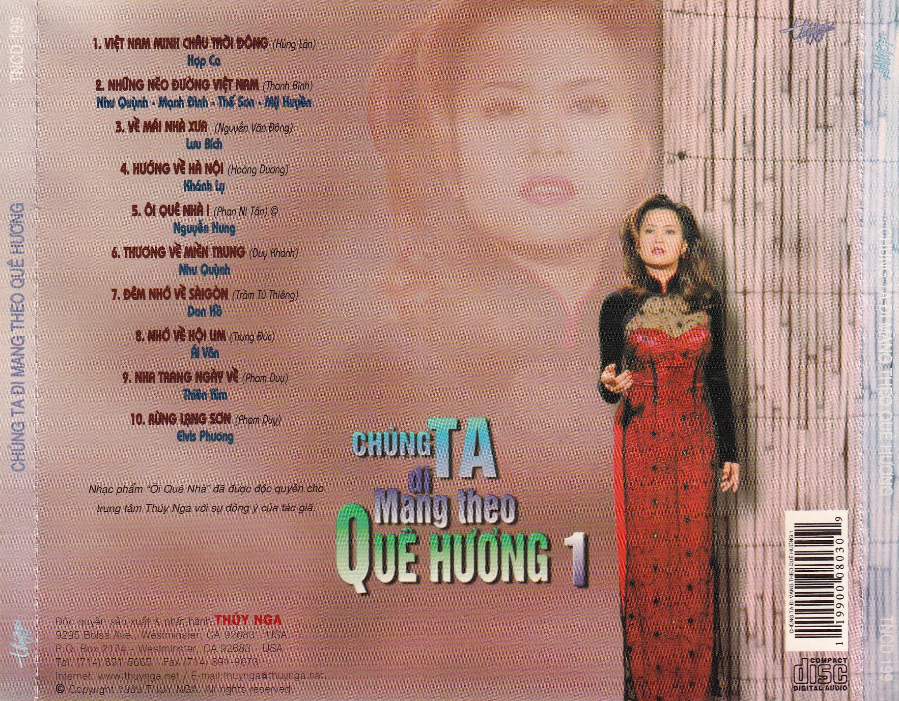CHÚNG TA RA ĐI MANG THEO QUÊ HƯƠNG 1 - THUÝ NGA CD199 - Ảnh 2
