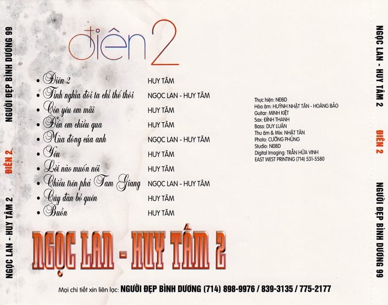 ĐIÊN 2 - NGỌC LAN & HUY TÂM - NĐBD CD99 - Ảnh 2