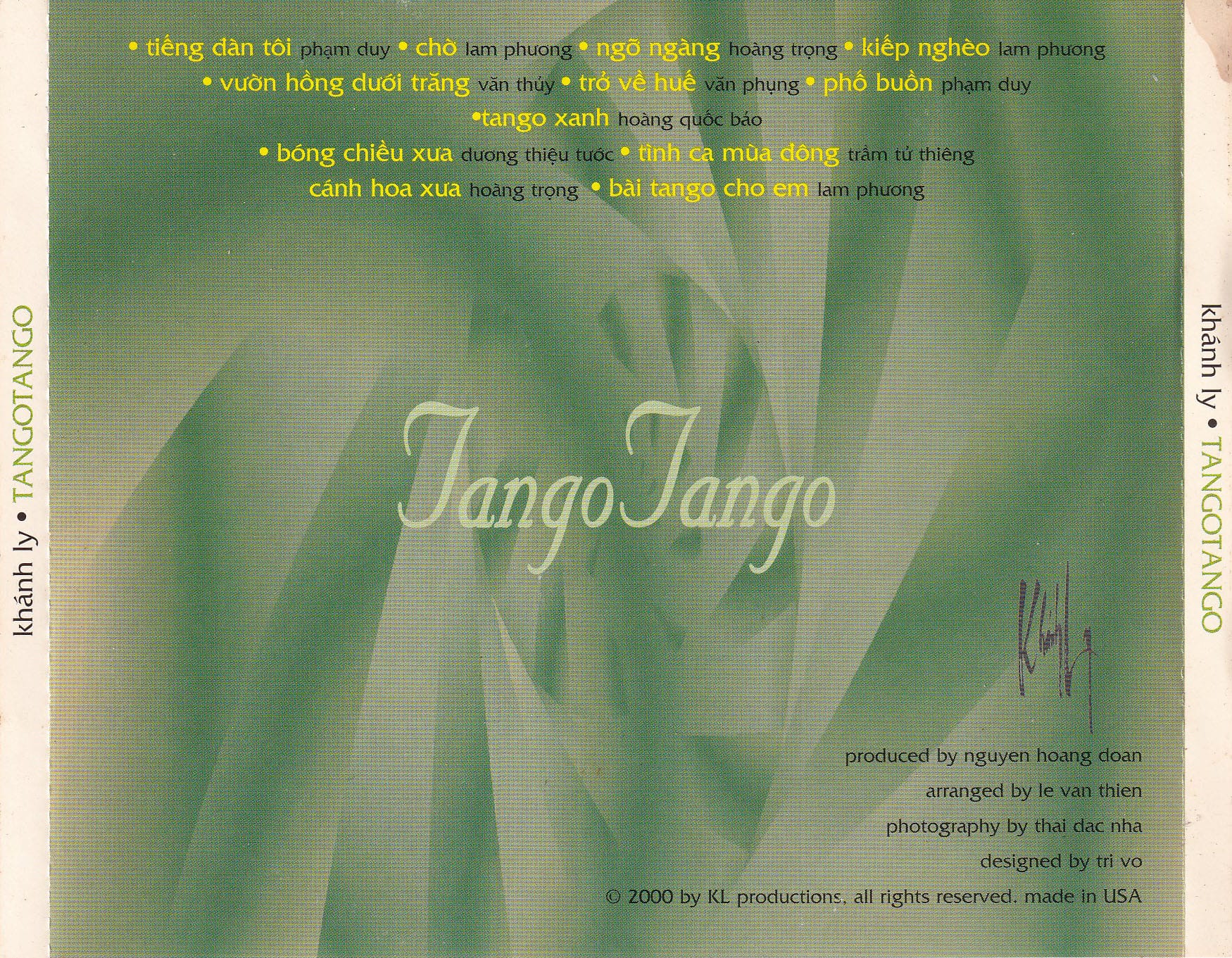 TANGO TANGO - KHÁNH LY - Ảnh 2