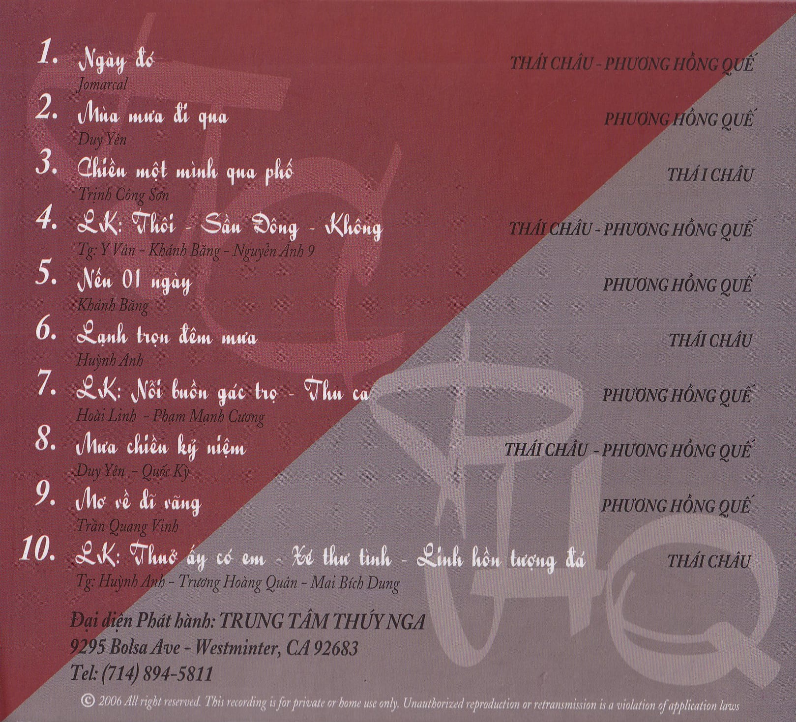 NGÀY ĐÓ - PHƯƠNG HỒNG QUẾ & THÁI CHÂU - Ảnh 2
