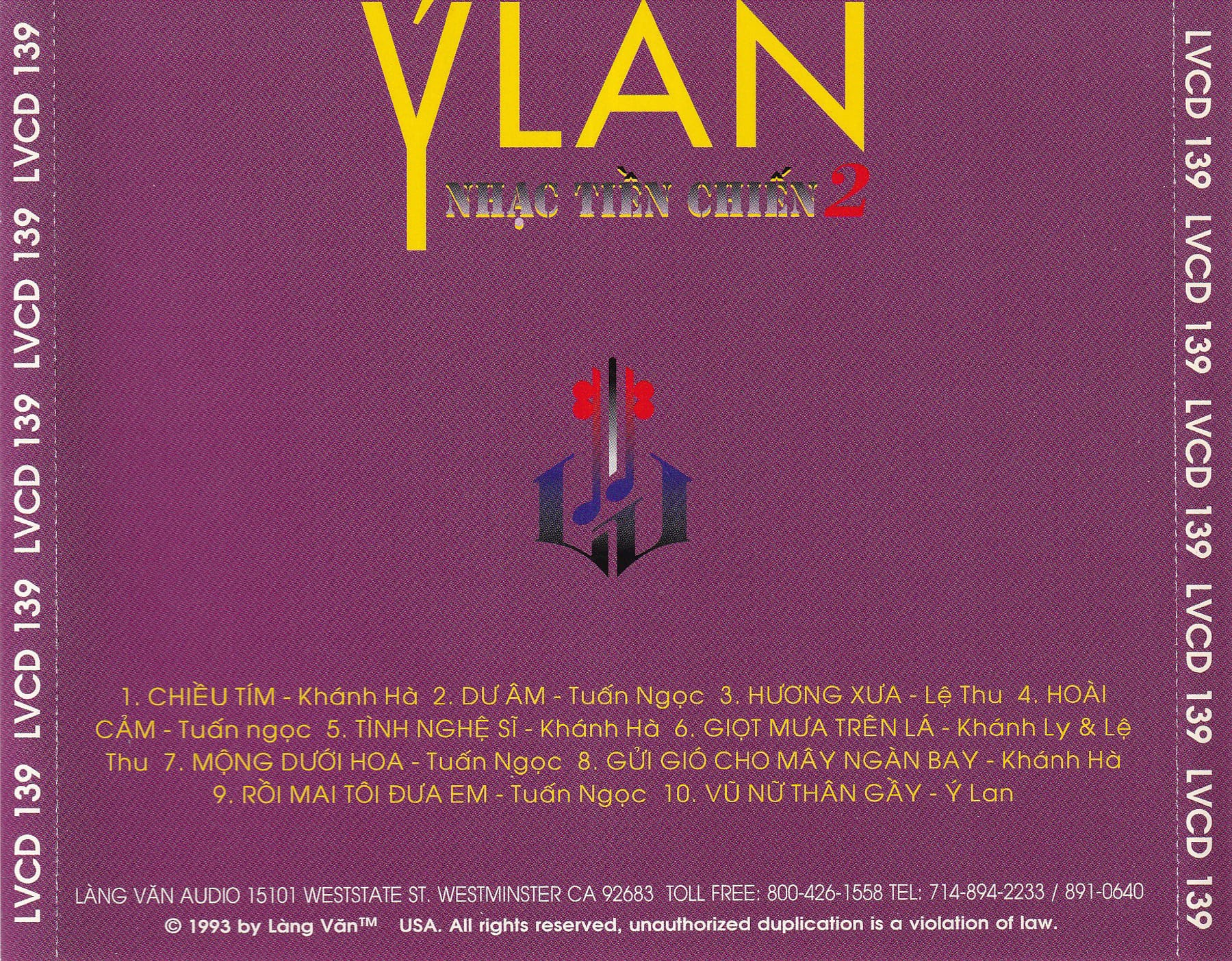 NHẠC TIỀN CHIẾN 2 - LÀNG VĂN CD139 (PHÔI KHẮC) - Ảnh 2