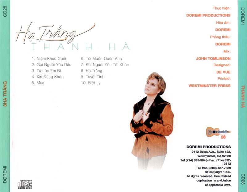 HẠ TRẮNG - THANH HÀ - DOREMI CD28 - Ảnh 2