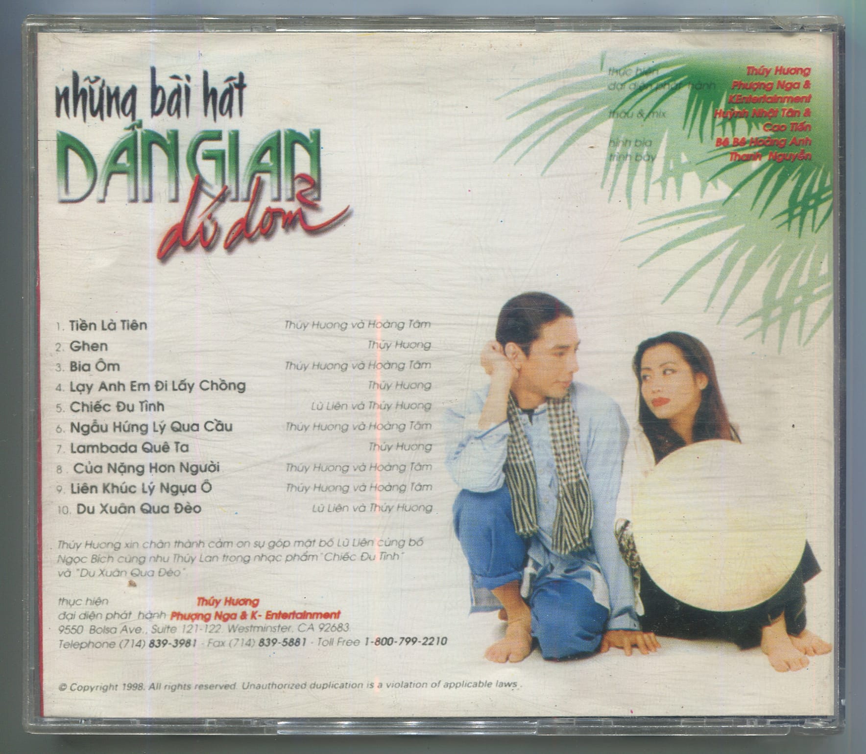 NHỮNG BÀI HÁT DÂN GIAN DÍ DỎM - THUÝ HƯƠNG CD - Ảnh 2