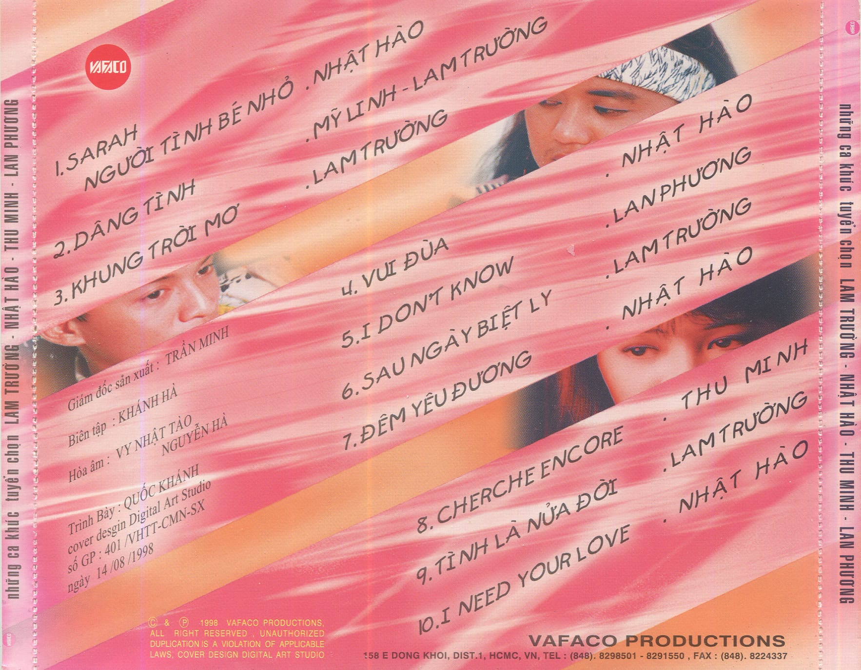 NHỮNG CA KHÚC TUYỂN CHỌN - VAFACO CD - Ảnh 2