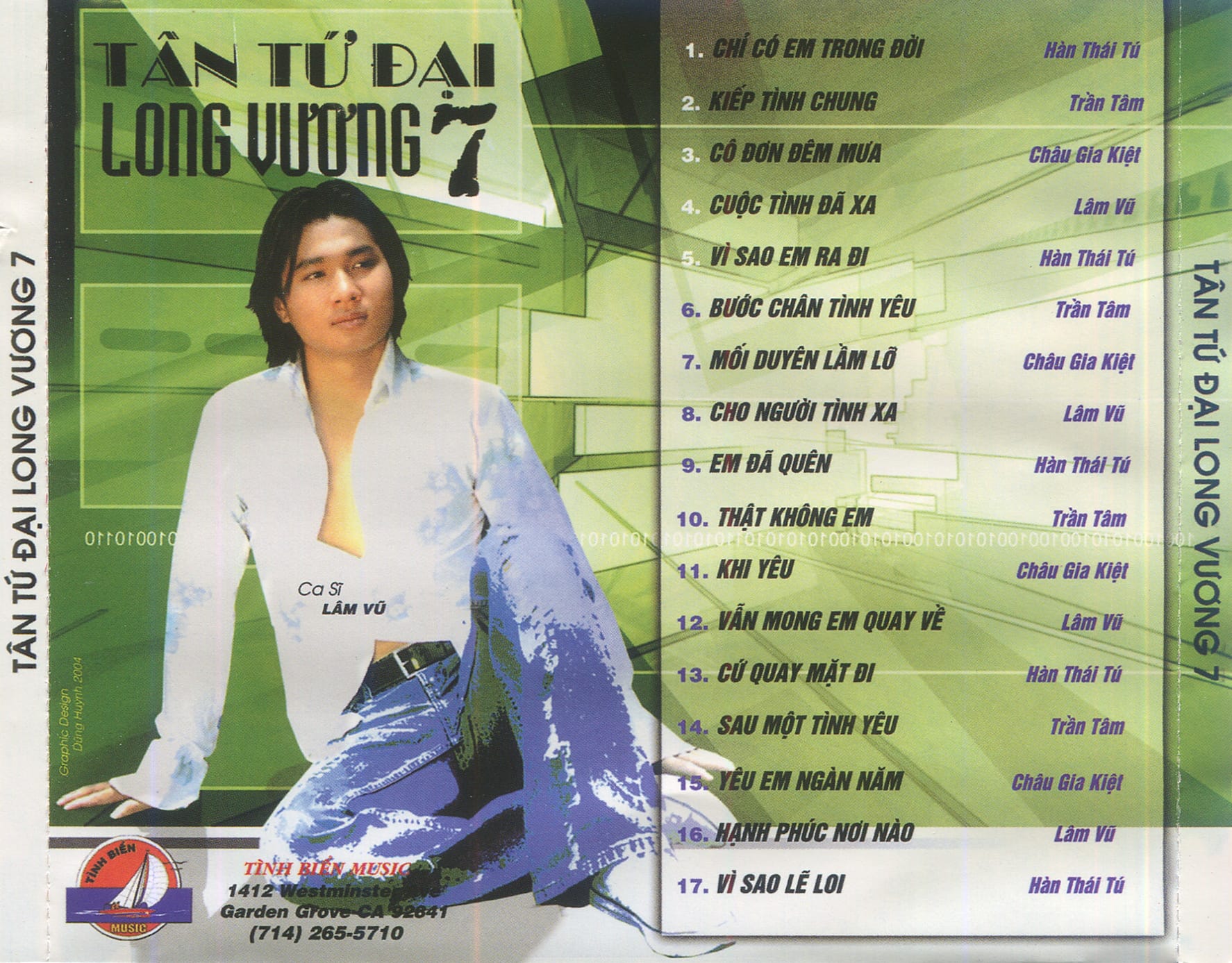 TÂN TỨ ĐẠI LONG VƯƠNG 7 - TÌNH BIỂN CD - Ảnh 2